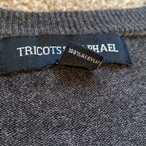 EUC Mens Large Gray Lightweight V Neck Sweater - Picture 3 of 4